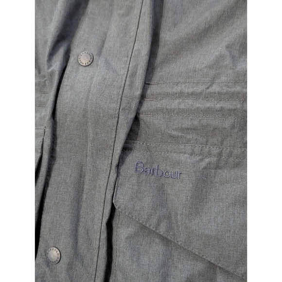 Barbour Rivington Mens Rain Jacket Blue Medium Hooded Waterproof Breathable - Picture 7 of 16